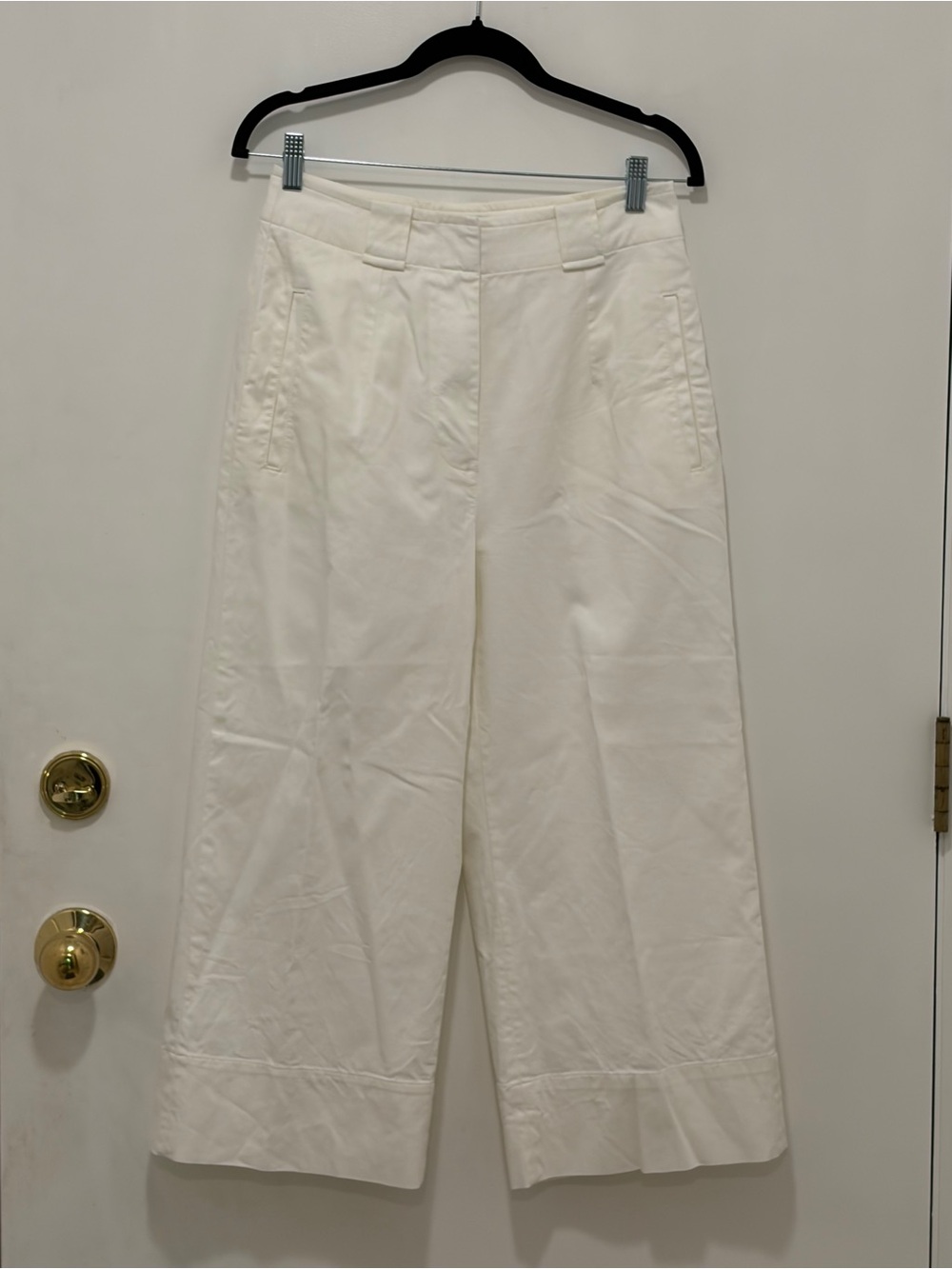 Wide Leg White Pants for Women